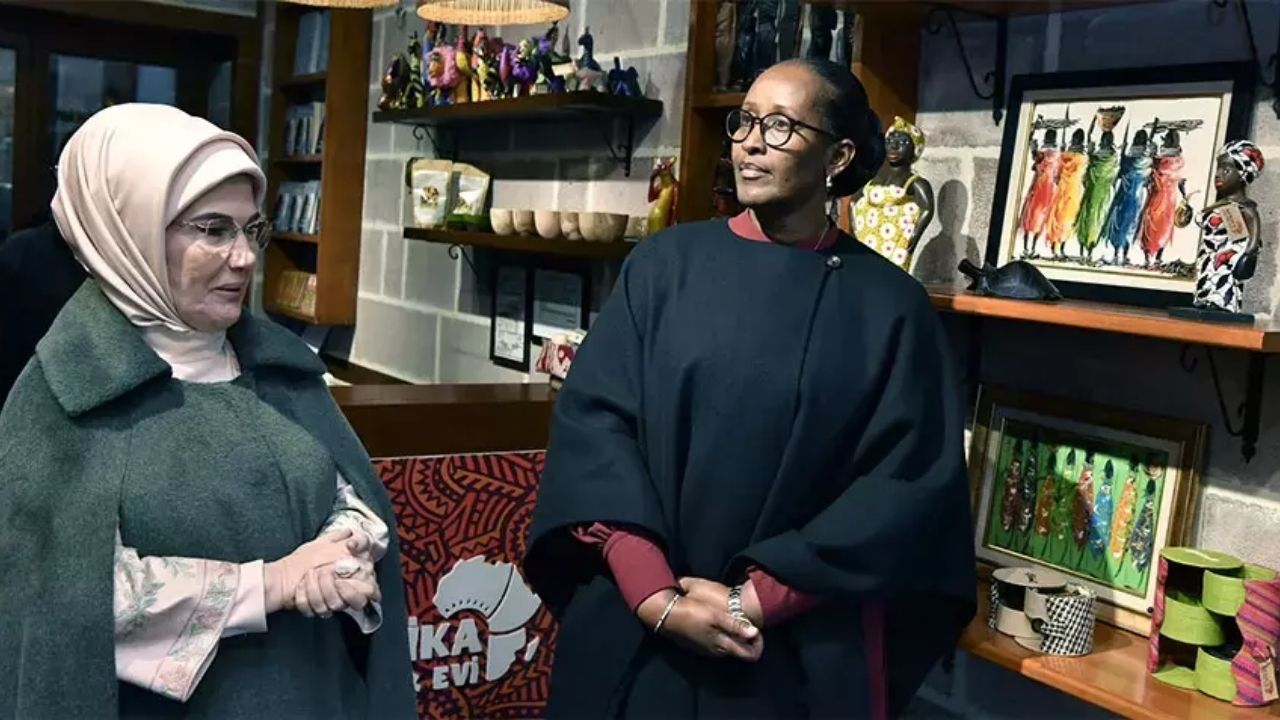 emine erdoğan, ruanda devlet başkanı'nın eşi jeannette kagame ile görüşme gerçekleştirdi