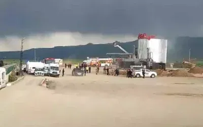 Erzurum’da asfalt tesisinde patlama yaşandı