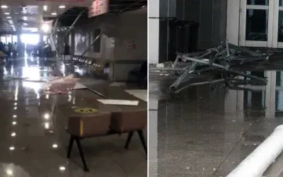 Malatya’da şiddetli yağmur sonrası hastane tavanı çöktü