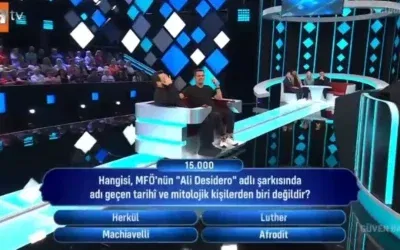 MFÖ’nün “Ali Desidero” şarkısında adı geçen kişi hangisi değildir?