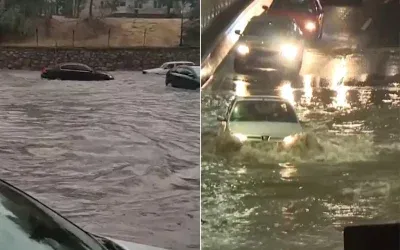 Ankara’da sağanak yağmur felaketi: Görüntüler!