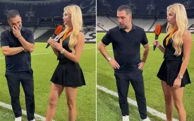 Arda Turan’ın Ukraynalı muhabirle göz temasından kaçınması
