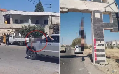 Korkunç Görüntüler: Dürziler, Arabalarının Önünde Öldürdükleri Arapları Gezdiriyor
