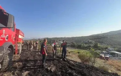 Hatay’da kısa süreli yangın paniği! Süratle söndürüldü.