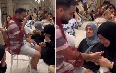 Kadir, kına gecesinde duygusal anlar yaşadı ve gözyaşlarını tutamadı.