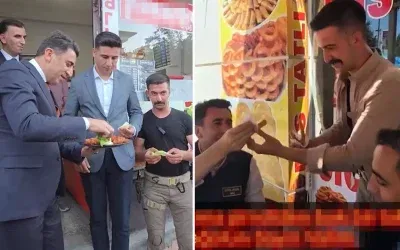 Vali Aygöl, çiğ köfte ile tatlıyı buluşturdu.