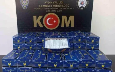 Aydın’da Kaçakçılık Operasyonu: 8,600 Makaron Yakalandı
