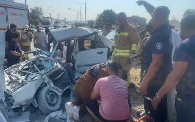 Manisa’da Trafik Kazasında Karı-Koca Hayatını Kaybetti