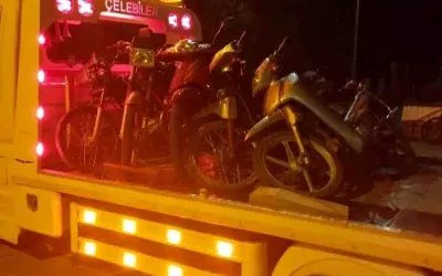 Bolvadin’de Motosiklet Denetimi: 20 Araç Men Edildi