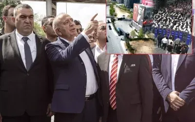 Gürsel Tekin: “Görevimizin başındayız” dedi, polis ablukayı kaldırdı