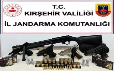 Kırşehir’de Ruhsatsız Silah Bulunduran 5 Kişi Tutuklandı