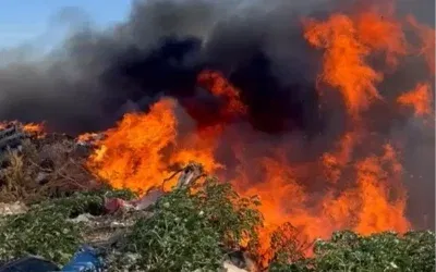 Marmara Adası’nda Çöplük Yangını Olayı