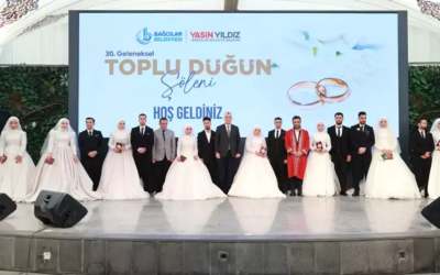 Bağcılar’da 30. Toplu Düğün Şöleni Gerçekleştirildi