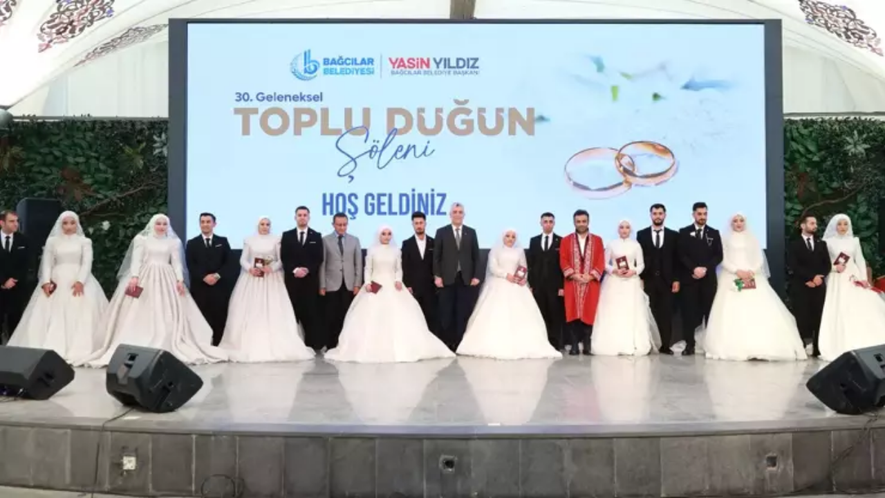 Bağcılar'da 30. Toplu Düğün Şöleni Gerçekleştirildi