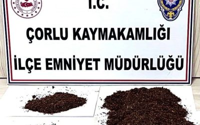 Çorlu’da uyuşturucu operasyonunda 1 kişi tutuklandı