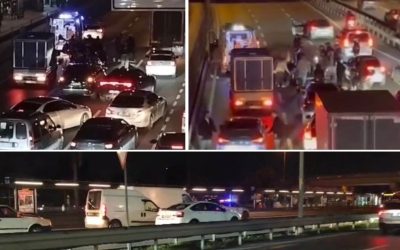 Küçükçekmece’de Motosiklet Kazasında Ambulans İki Yaralıya Çarptı