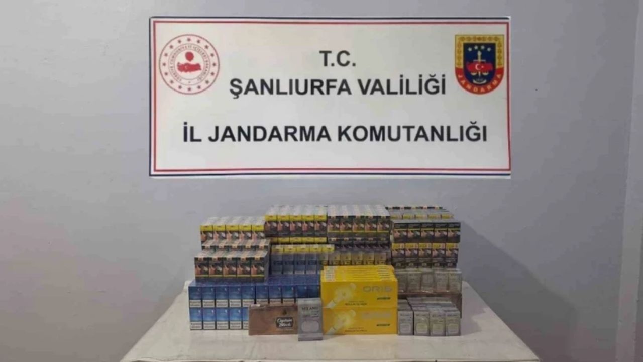 Şanlıurfa'da Kaçak Tütün Operasyonu Binlerce Paket Sigara Yakalandı