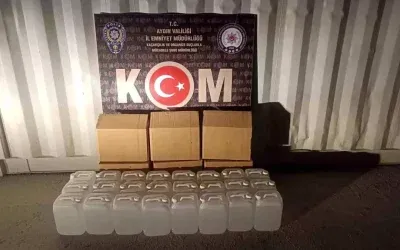 Aydın’da Kaçak Etil Alkol Operasyonu: 120 Litre Yakalandı