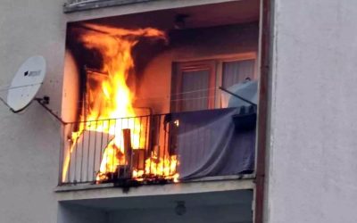 Kastamonu’da Balkon Yangını Korku Yarattı