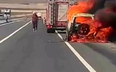 Diyarbakır’da Cip Araç Alev Aldı ve Kül Oldu