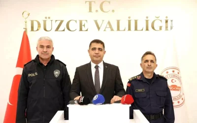 Düzce’de suç oranları yüzde 10 azaldı