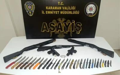 Karaman’da 12 Kişi Tutuklandı, Suç Malzemesi Ele Geçirildi