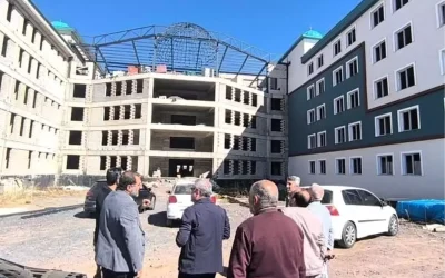 Erzurum’da Yapım Aşamasında Olan Hafızlık ve Gençlik Merkezi Gözden Geçirildi.
