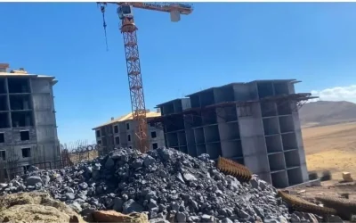 Ağrı Patnos’ta TOKİ Konut Projesi Tamamlanma Aşamasında