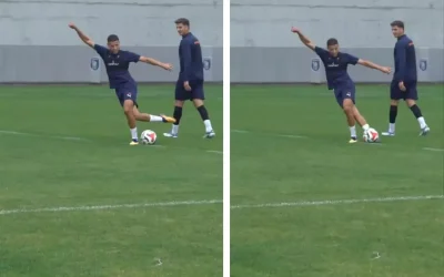 Süper Lig’in parlayan yıldızı Amine Harit, antrenmanda göz kamaştırdı.