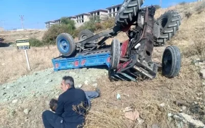 Tokat’ta Traktör Kazası: 2 Kişi Yaralandı