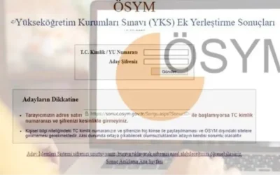 YKS Ek Yerleştirme Sonuçları 2025: Açıklanma Tarihi ve Detaylar