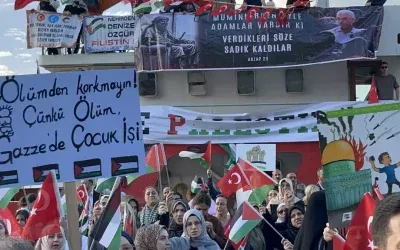 Zonguldak’ta STK’lar ve Balıkçılardan İsrail’e Karşı Protesto