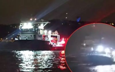 Beykoz’da Vapur Trafiğini Engelleyen Balıkçı Ağları