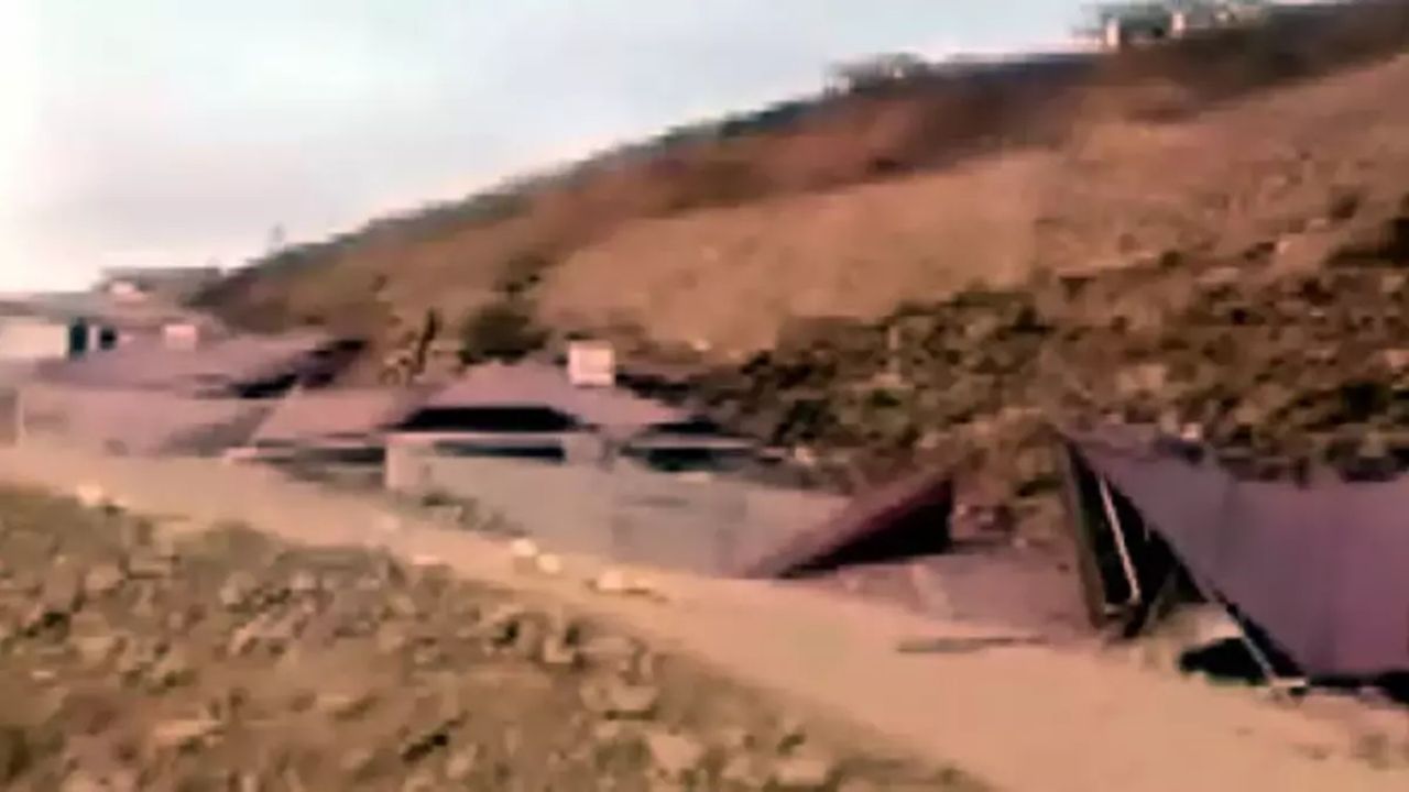 Heyelan Kahramanmaraş'ta 10 Köy Evi Toprak Altında