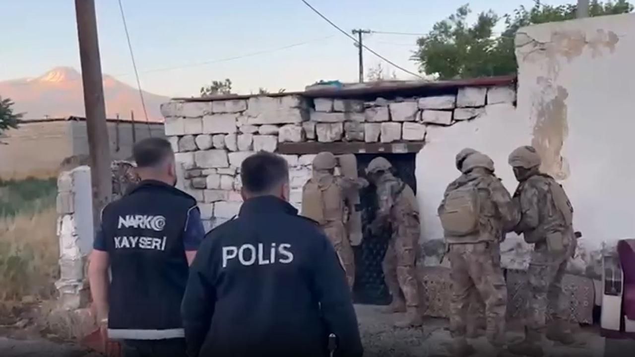 Kayseri'de Eş Zamanlı Operasyon 17 Şüpheli Tutuklandı