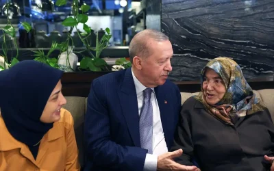 Cumhurbaşkanı Erdoğan, kafede halkla buluştu
