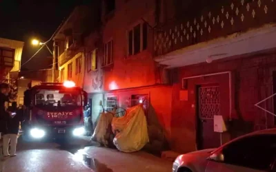 Bursa’da Sarhoş Adamın Evi Yanmaya Başladı
