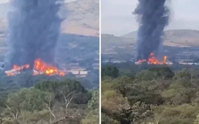 Güney Amerika’da Tren Faciası: Raydan Çıkan Tren Alev Alev!