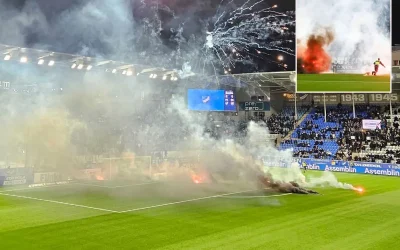 Küme düşen takımın taraftarları çılgına döndü: Stadı ateşe verdi!