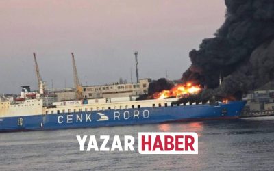 CENK T Gemisine Odesa’da Balistik Füze İsabet Etti Yangın Çıktı Can Kaybı Yaşanmadı