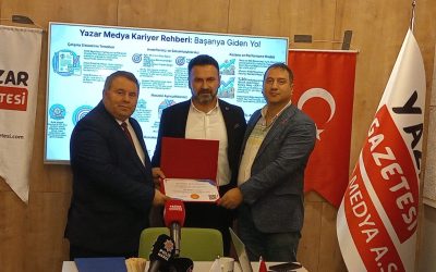 Yazar Medya İstihbarat Bölüm Şefi İsmail Yaman’a Katılım Sertifikası Takdim Edildi