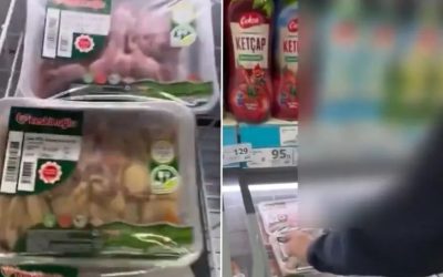Zincir Markette Bozuk Tavuk İddiası: Reyondaki Görüntüler Tepki Çekti