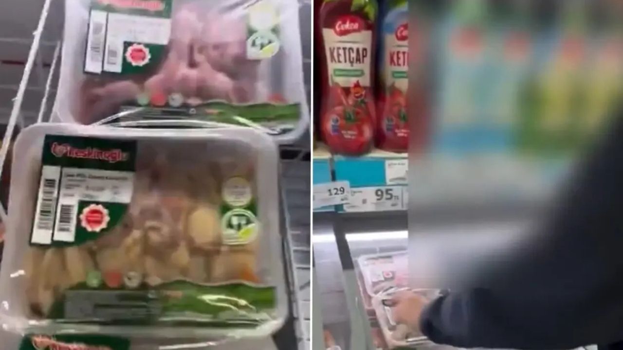 Zincir Markette Bozuk Tavuk İddiası Reyondaki Görüntüler Tepki Çekti