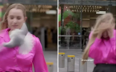 Kanlar içinde kalan kadın muhabir martı saldırısına uğradı